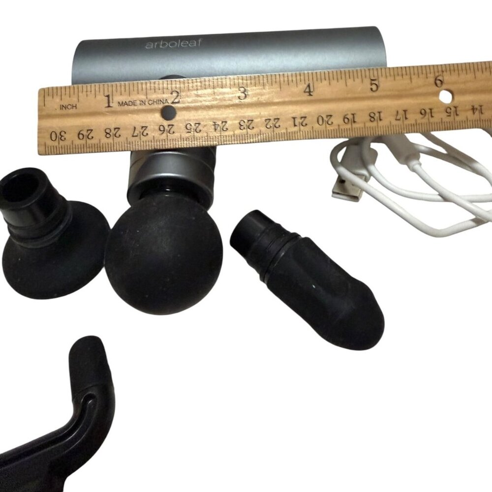 Arboleaf Mini Massage Gun 4 Attachments USB Charging Cable For Muscle Recovery - Picture 4 of 4